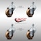 Service Caster 3 Inch SS High Temp Phenolic Wheel Swivel 1/2 Inch Threaded Stem Caster Set SCC SCC-SSTS20S314-PHSHT-121315-4 - alternate 5